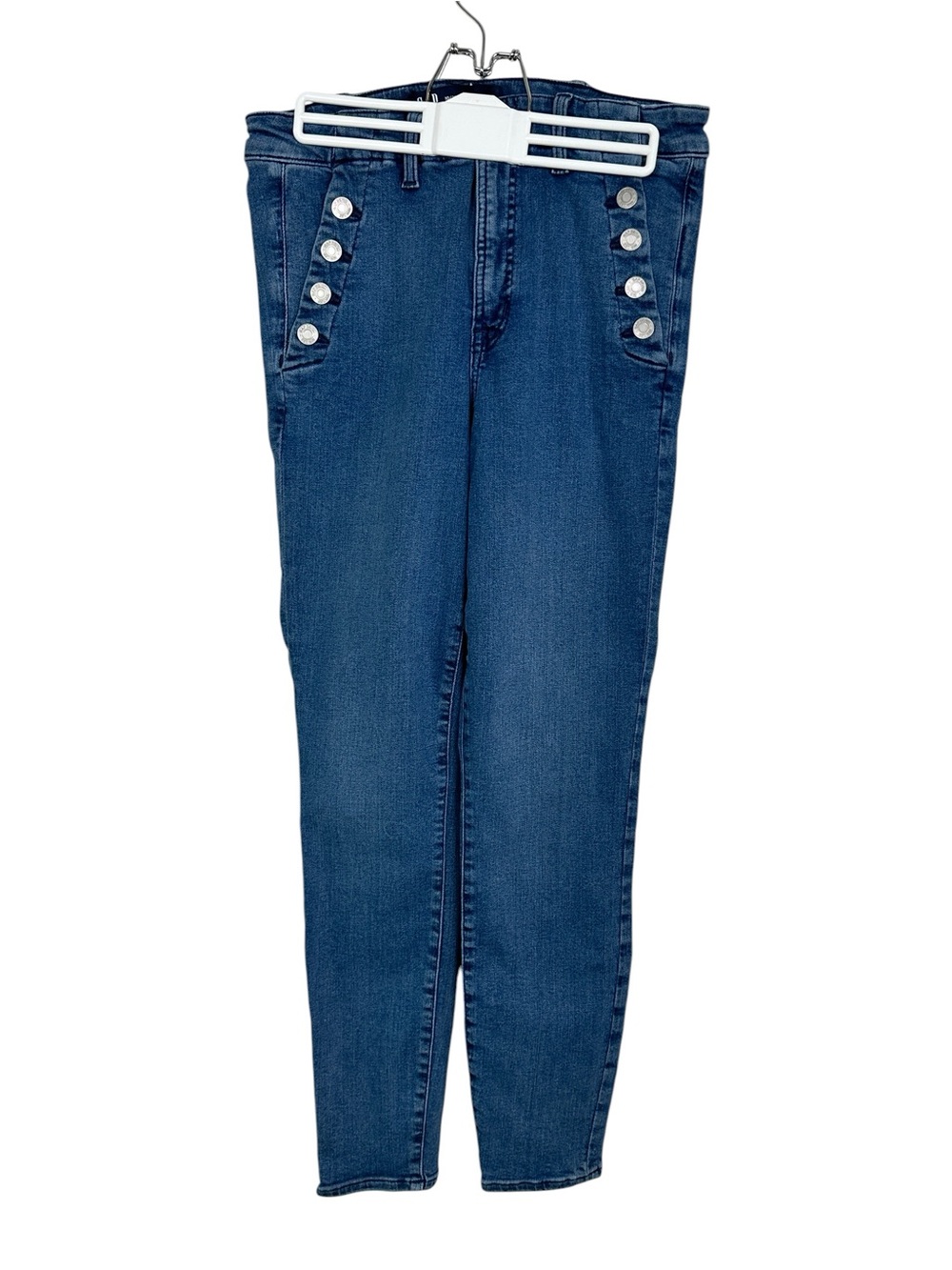 GAP high rise denim leggings with button pockets 10/30 - Picture 3 of 6